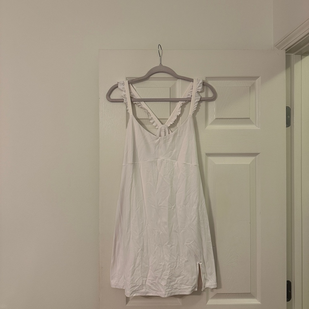 White Sleeveless Tennis Dress